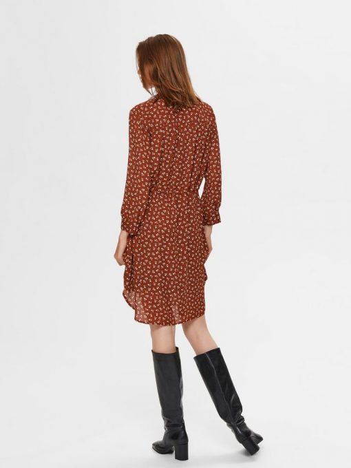 Selected Femme Damina Dress Smoked paprika