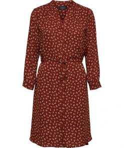 Selected Femme Damina Dress Smoked paprika