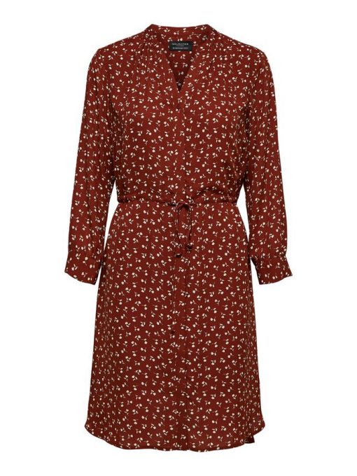 Selected Femme Damina Dress Smoked paprika