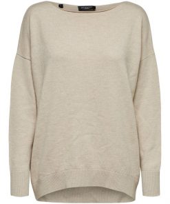 Selected Femme Finka Cashmere Knit Beige