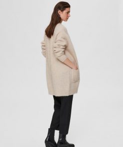 Selected Femme Lulu Long Cardigan Birch