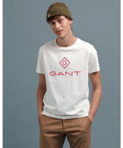 Gant Color Lock-Up T-shirt Eggshell