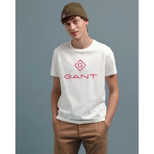 Gant Color Lock-Up T-shirt Eggshell