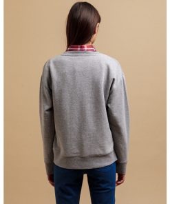Gant Multicolor Graphic Sweatshirt Grey Melange
