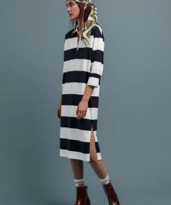 Gant Feminine Striped Rugger Dress Blue