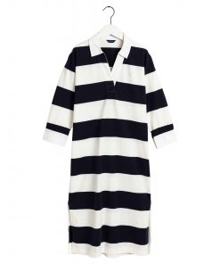 Gant Feminine Striped Rugger Dress Blue