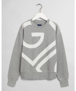 Gant Icon G C-neck Sweater Grey Melange