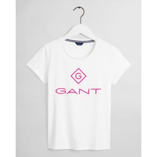 Gant Colour Lock-up T-shirt Eggshell