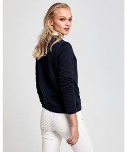 Gant Arch Logo C-Neck Sweat Evening Blue