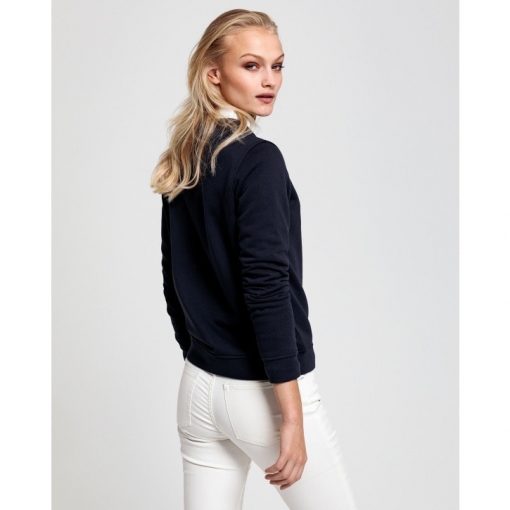 Gant Arch Logo C-Neck Sweat Evening Blue