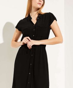 Comma Shirt Dress Black
