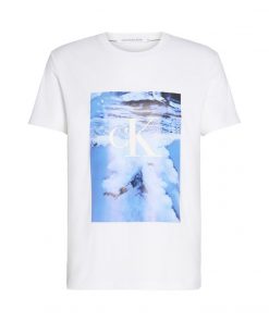 Calvin Klein Jeans Wave Photoprint T-shirt White