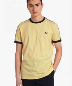 Fred Perry Taped Ringer T-shirt Yellow