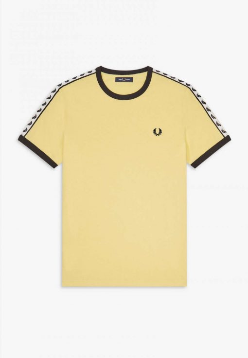 Fred Perry Taped Ringer T-shirt Yellow