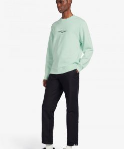 Fred Perry Graphic Sweatshirt Misty Jade