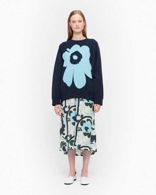 Marimekko Lohdukas Unikko Pullover Blue