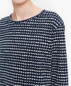 Marimekko Varpu Räsymatto Dress Dark Blue