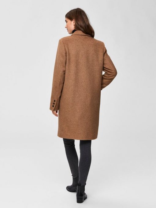 Selected Femme Sasja Wool Coat Amphora