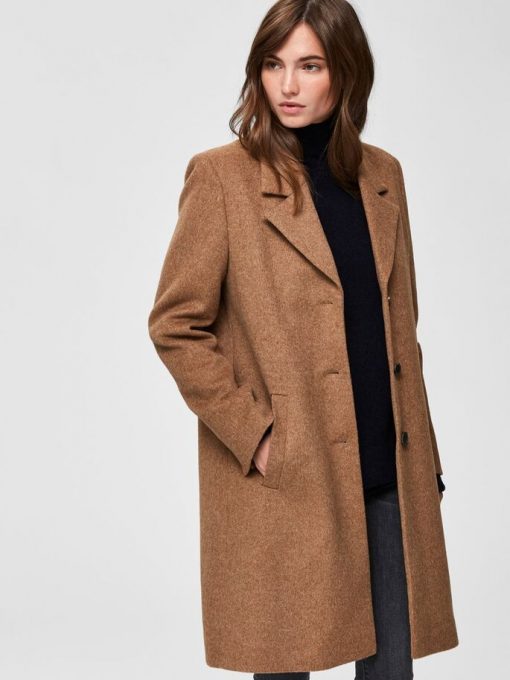 Selected Femme Sasja Wool Coat Amphora