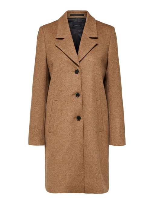 Selected Femme Sasja Wool Coat Amphora