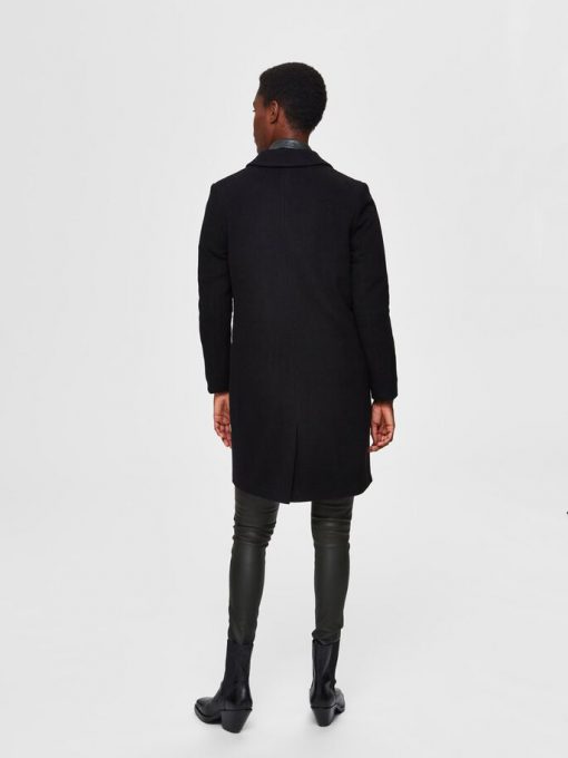 Selected Femme Elina Wool Coat Black
