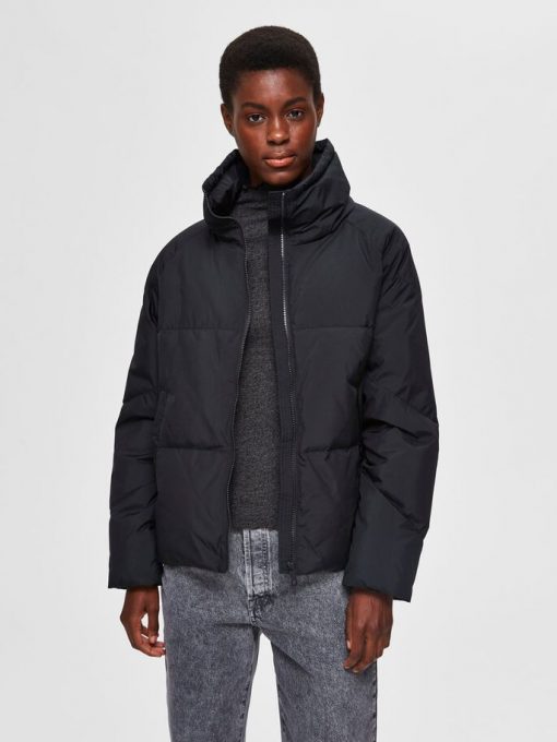 Selected Femme Daisy Down Jacket Black