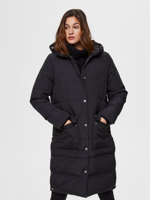 Selected Femme Jenny Down Coat Black