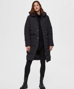 Selected Femme Jenny Down Coat Black