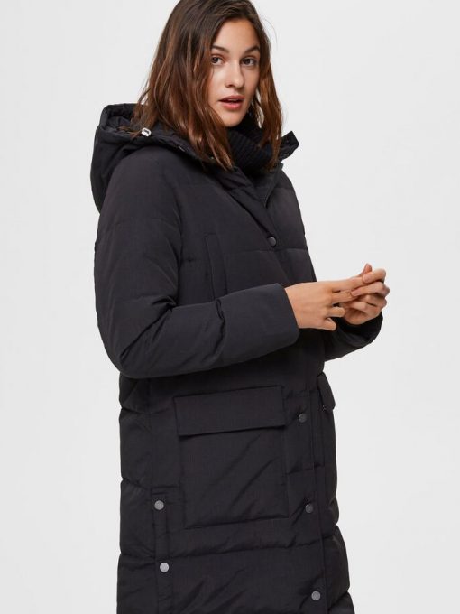 Selected Femme Jenny Down Coat Black
