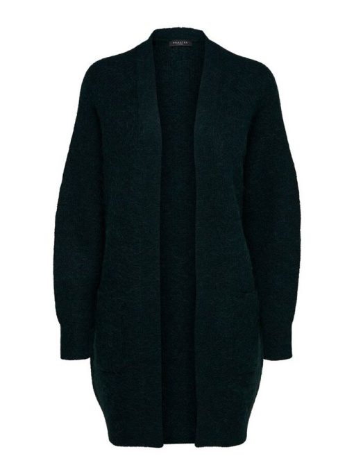 Selected Femme Lulu Long Cardigan Scarab