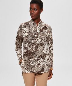 Selected Femme Zuri Shirt Beige