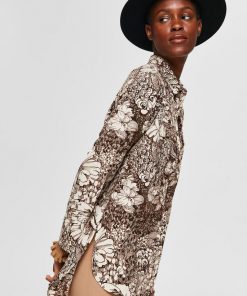 Selected Femme Zuri Shirt Beige