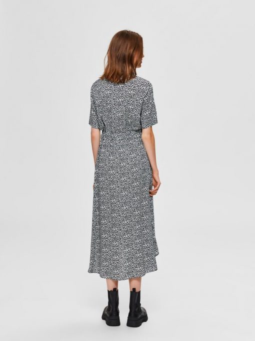 Selected Femme Bella-Damina Floral Dress Black