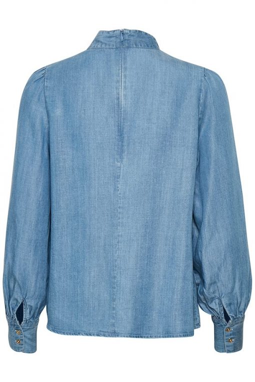 Part Two Poesy Blouse Light Blue Denim
