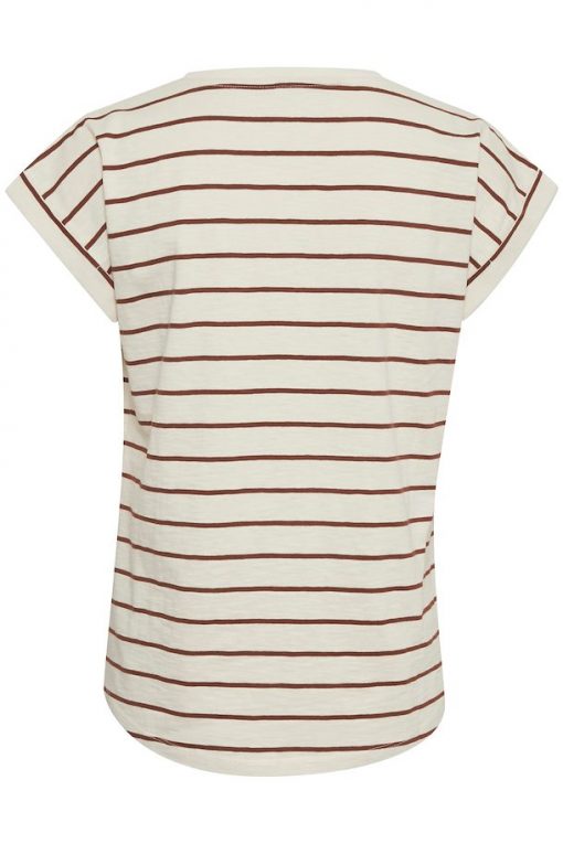 Part Two Kedita T-shirt Stripe Choclat Glaze