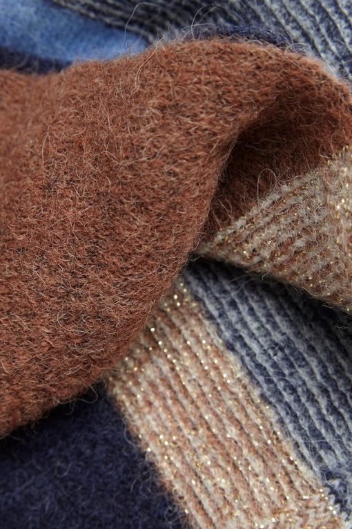 Part Two Evoline Scarf Blue Stripe