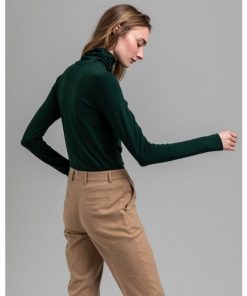 Gant Turtleneck Jersey Tartan Green