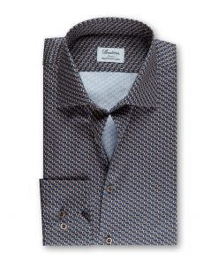 Stenströms Slim fitted Shirt Blue-brown