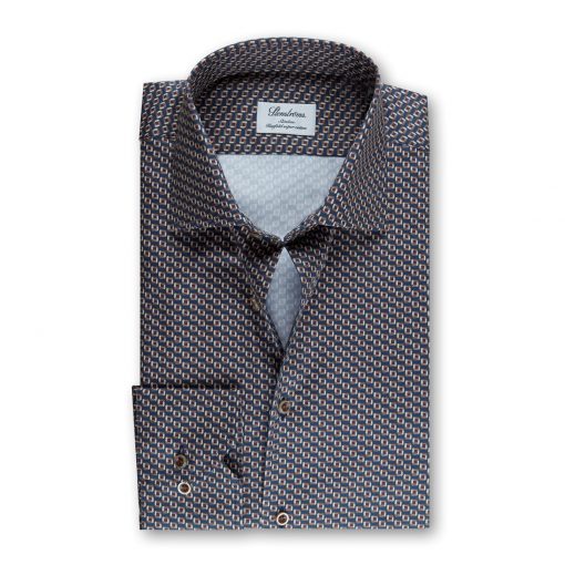 Stenströms Slim fitted Shirt Blue-brown