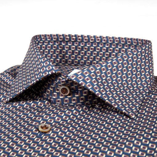 Stenströms Slim fitted Shirt Blue-brown
