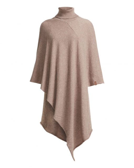 Holebrook Fia Rollneck Poncho Walnut