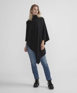 Holebrook Fia Rollneck Poncho Black