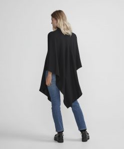 Holebrook Fia Rollneck Poncho Black