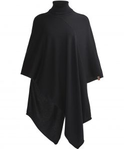 Holebrook Fia Rollneck Poncho Black