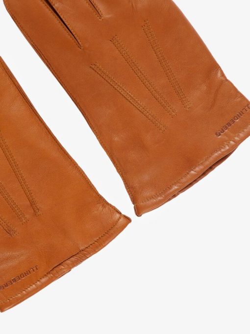 J.Lindeberg Milo Leather Gloves Cognac