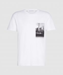 Calvin Klein NY Photoprinted Pocket T-shirt Bright White