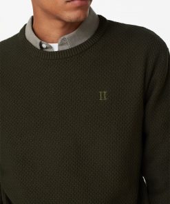 Les Deux Henri Structure Knit Deep Forrest