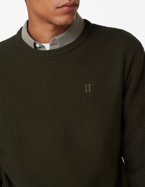 Les Deux Henri Structure Knit Deep Forrest
