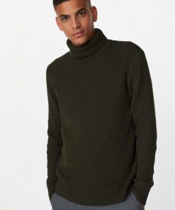 Les Deux Ferdinand Turtleneck Knit Deep Forrest