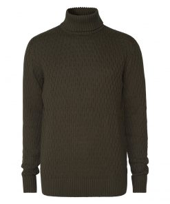 Les Deux Ferdinand Turtleneck Knit Deep Forrest